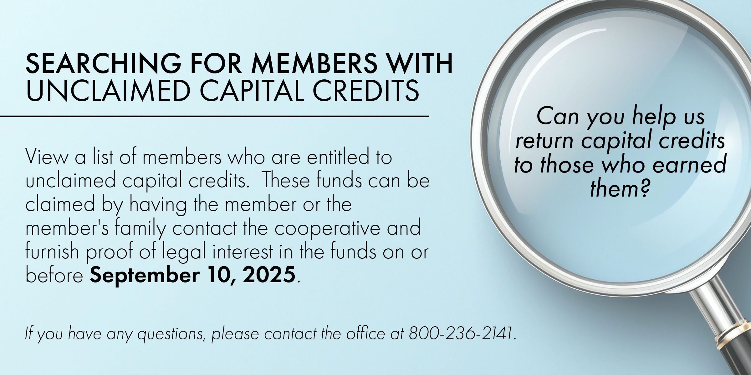 Capital Credit Search